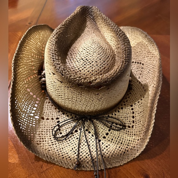 Milani Straw Cowboy Hat Country concert, costume Unisex - Picture 4 of 9